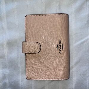 Coach pink leather wallet